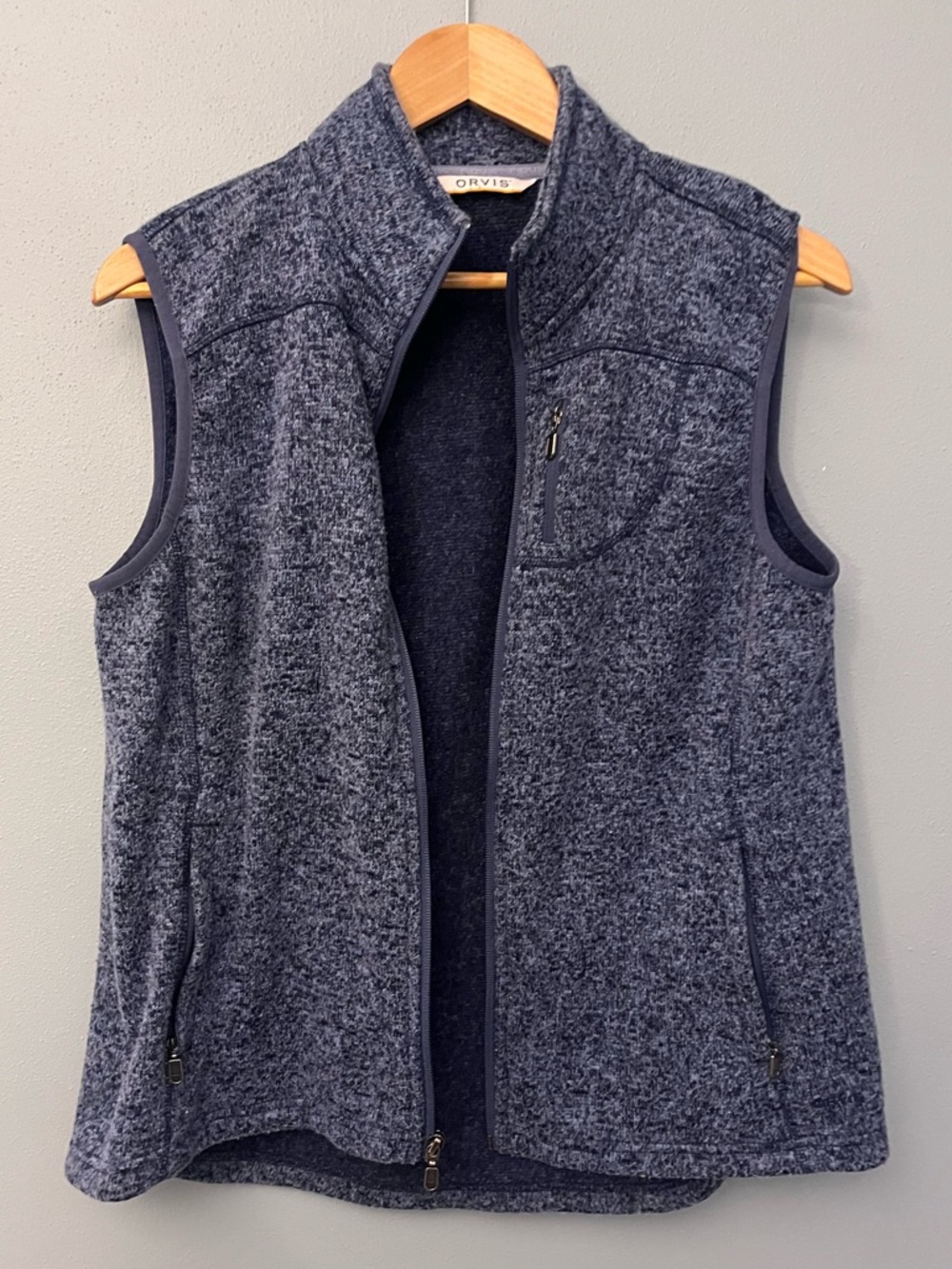 Orvis Sweater Knit Zip-Front Fleece Vest